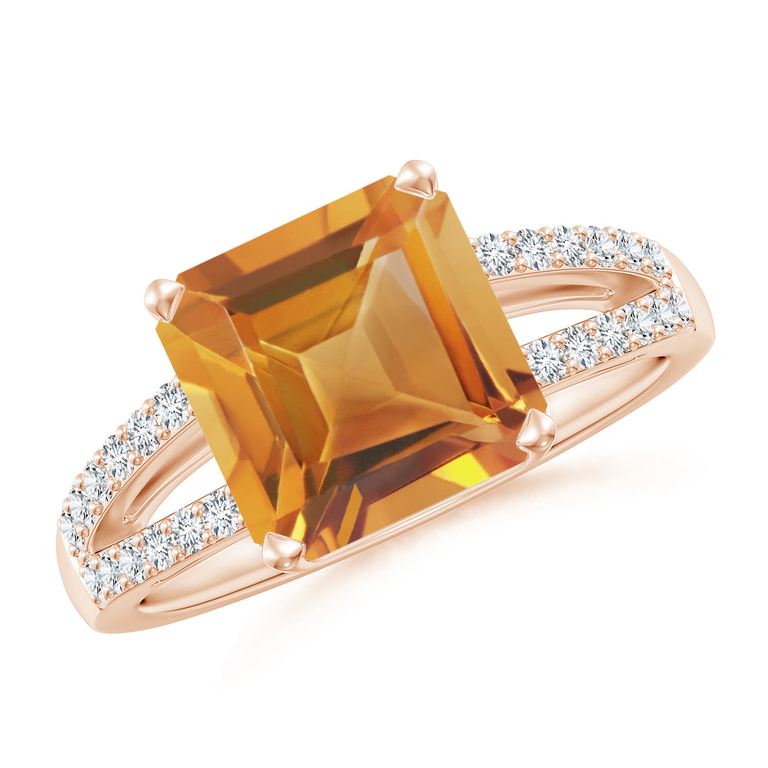 AA - Citrine / 3.49 CT / 14 KT Rose Gold