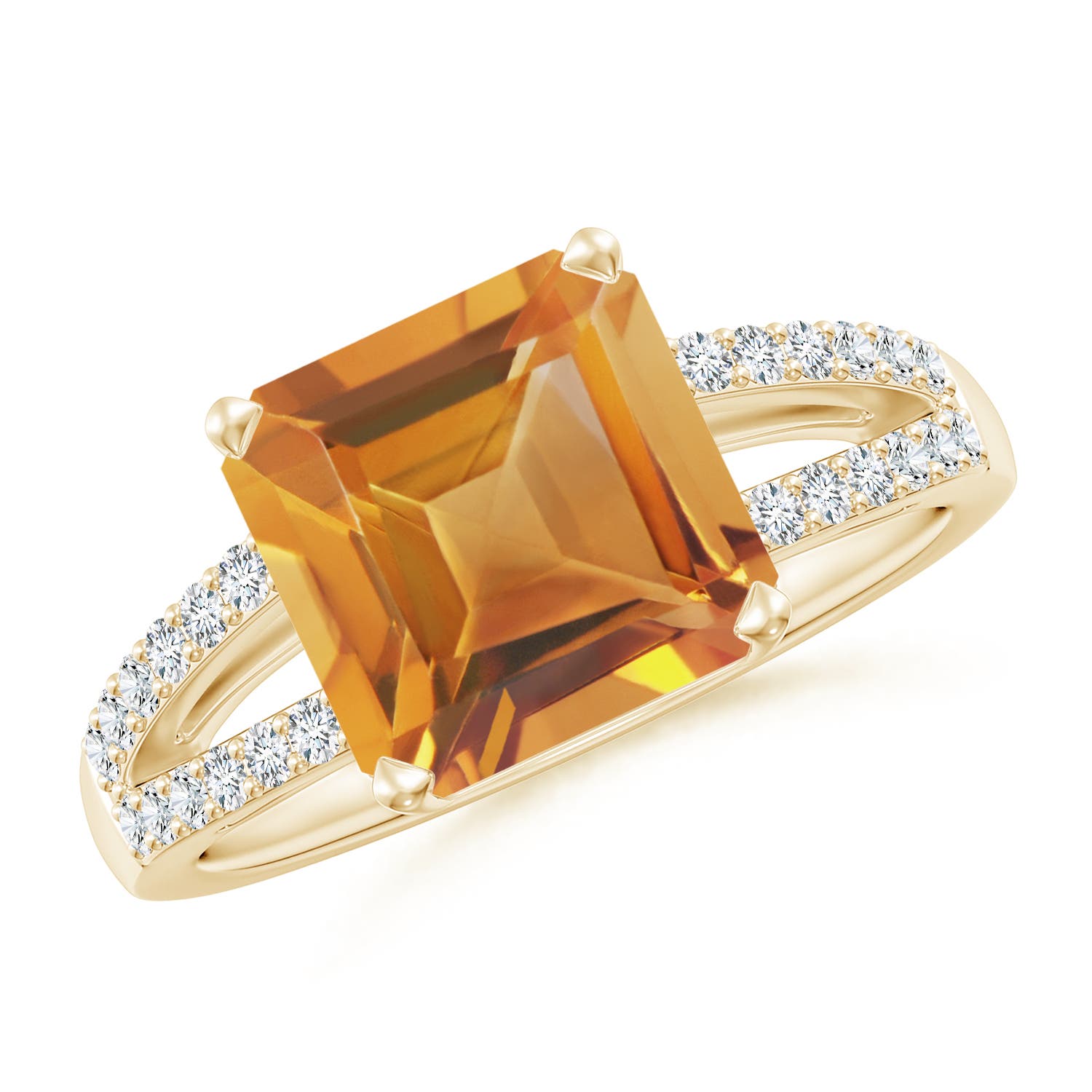 AA - Citrine / 3.49 CT / 14 KT Yellow Gold