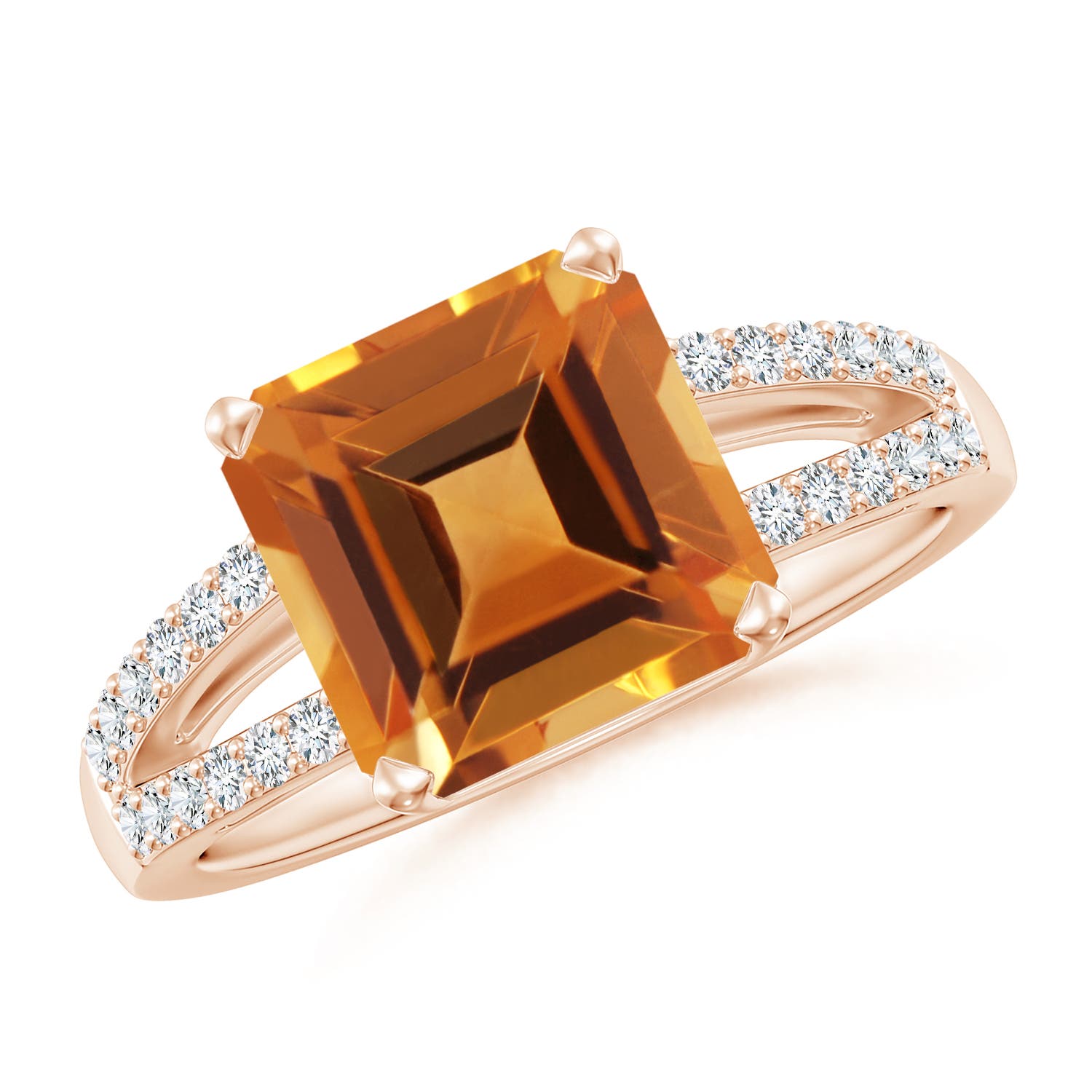 AAA - Citrine / 3.49 CT / 14 KT Rose Gold