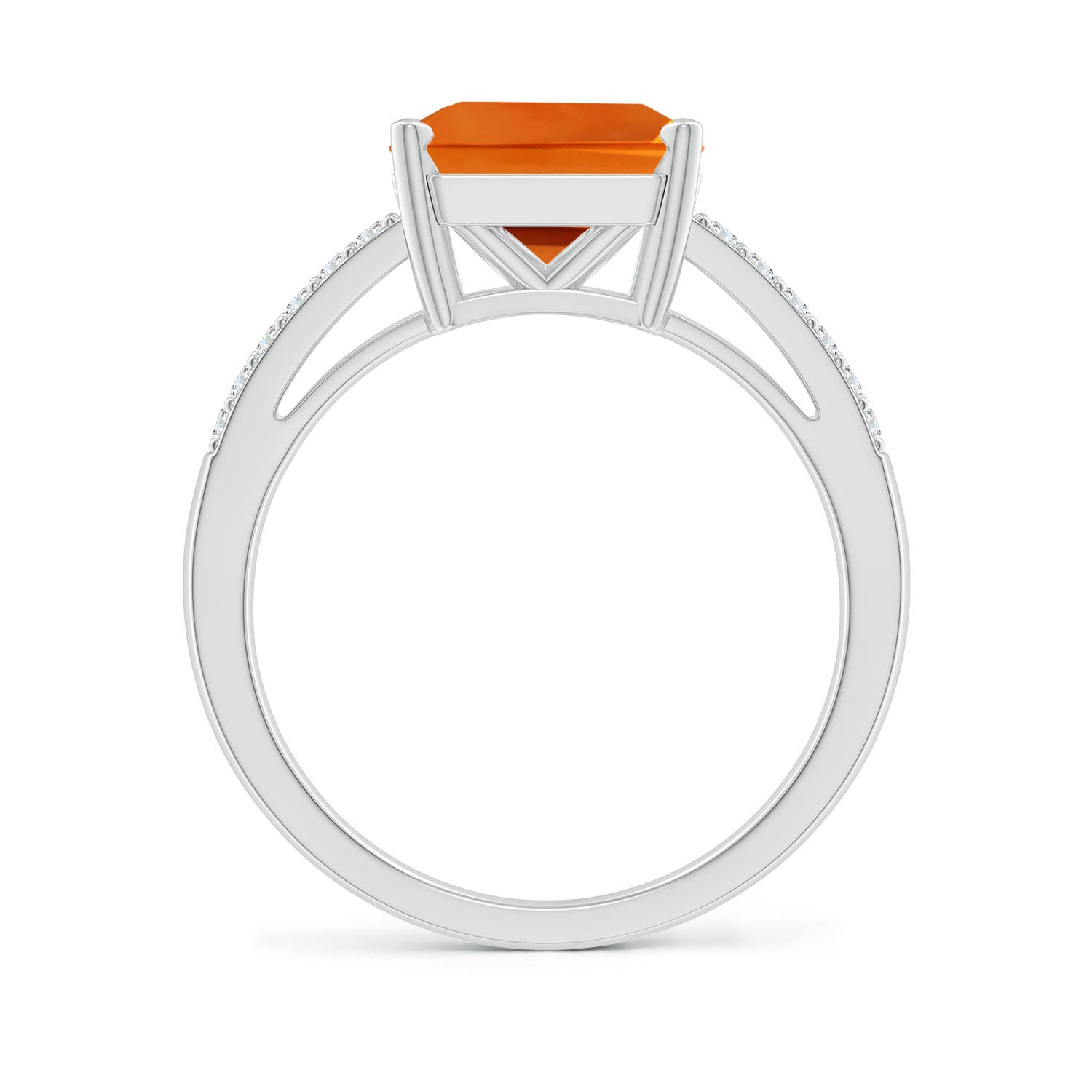 AAAA - Citrine / 3.49 CT / 14 KT White Gold