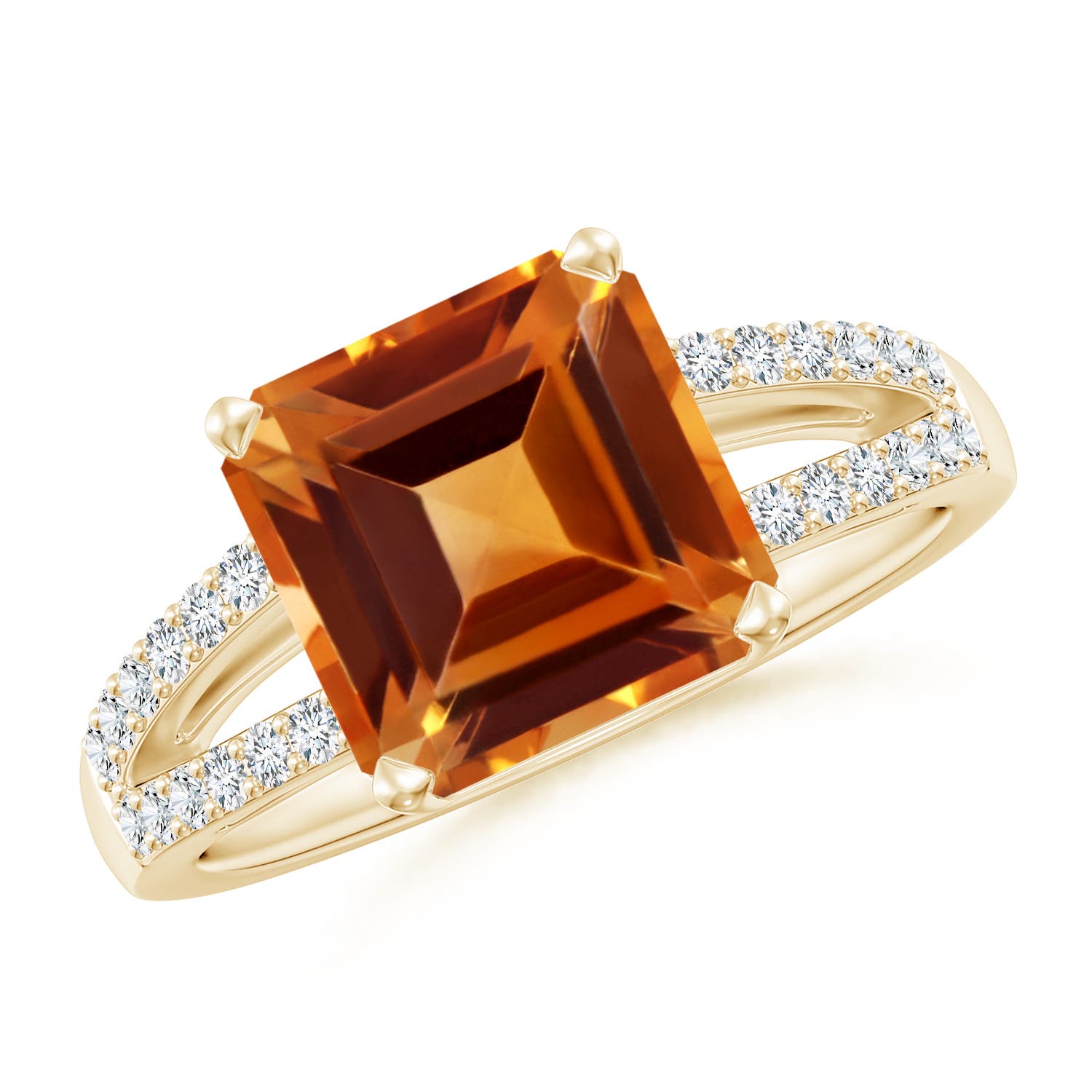 AAAA - Citrine / 3.49 CT / 14 KT Yellow Gold