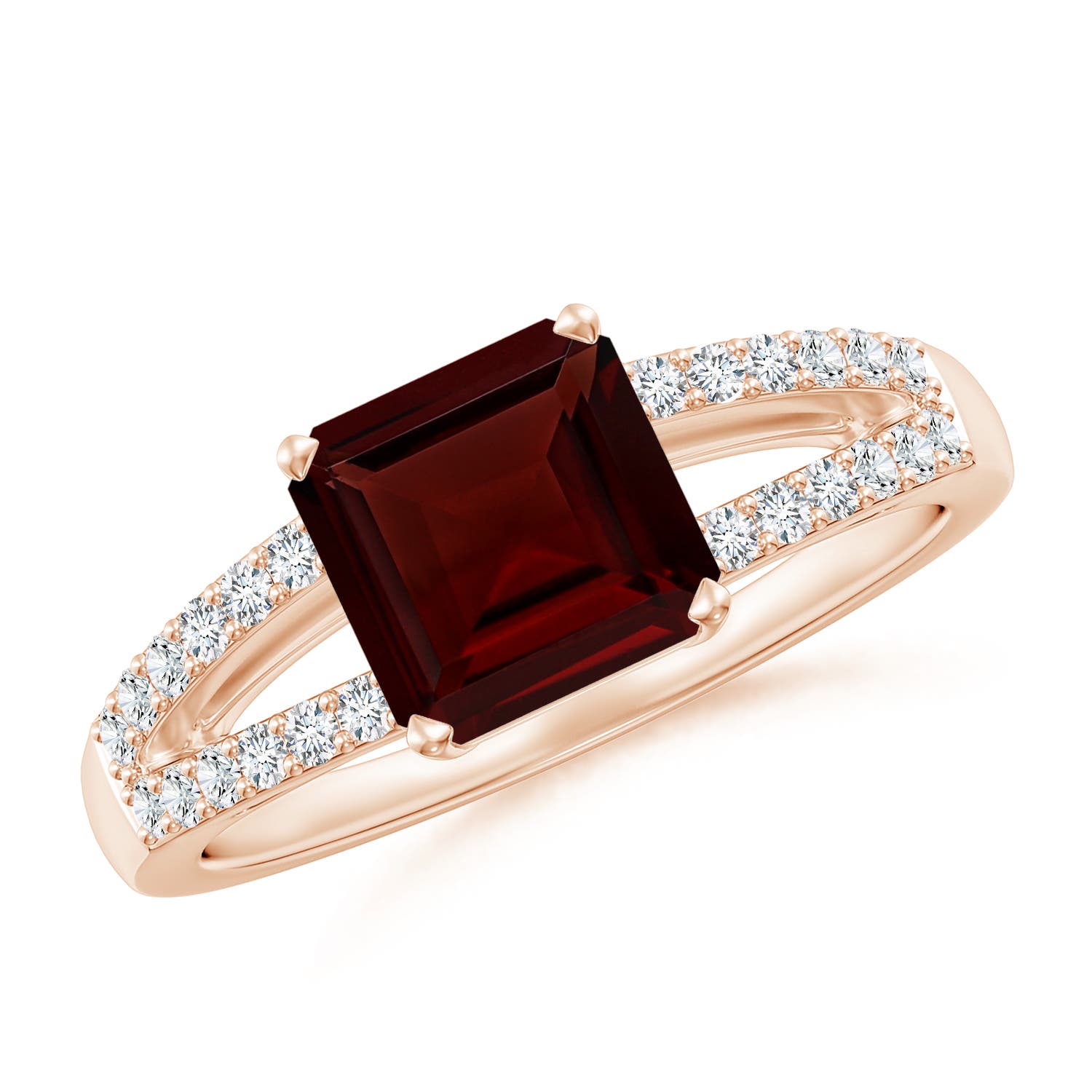 A - Garnet / 2.14 CT / 14 KT Rose Gold