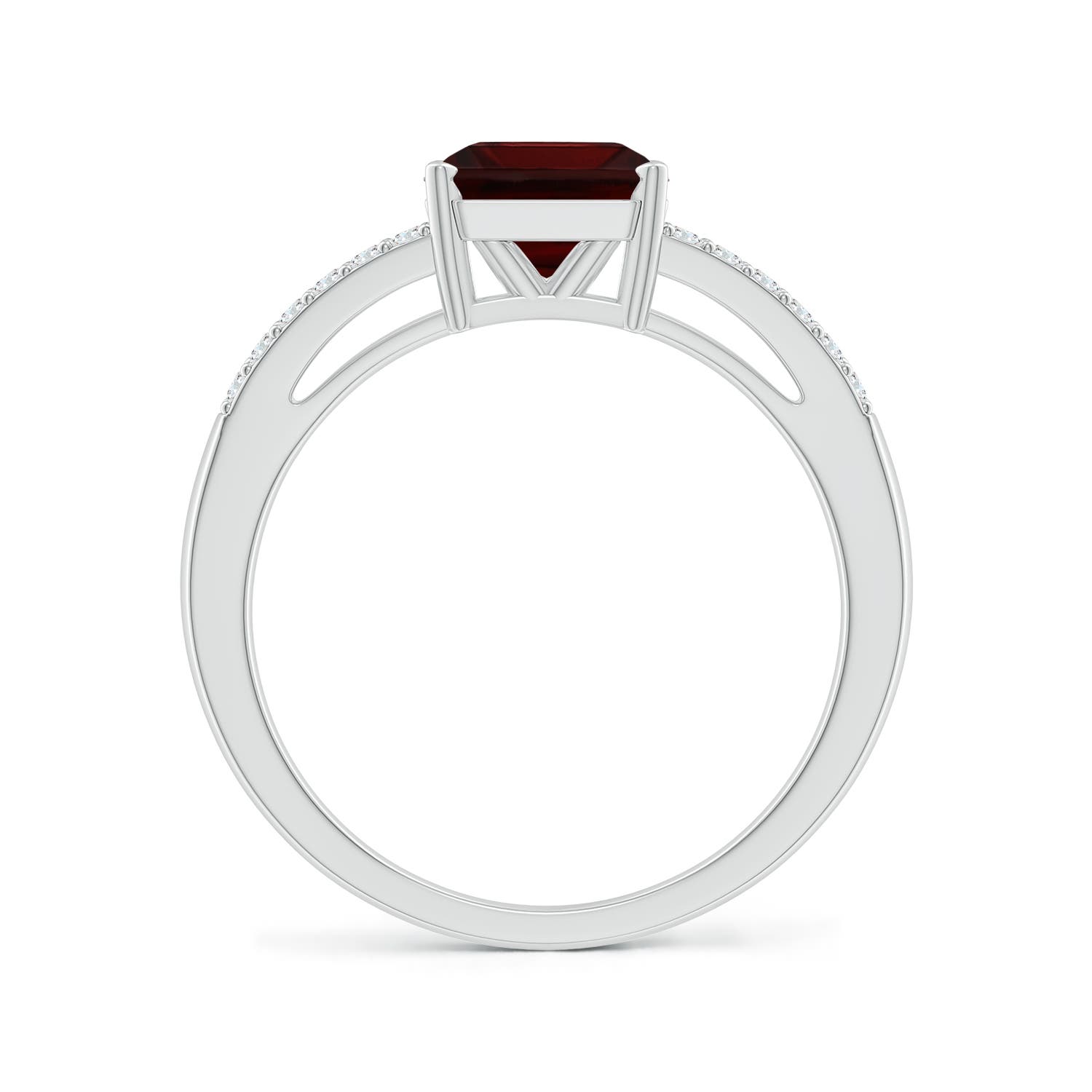 A - Garnet / 2.14 CT / 14 KT White Gold