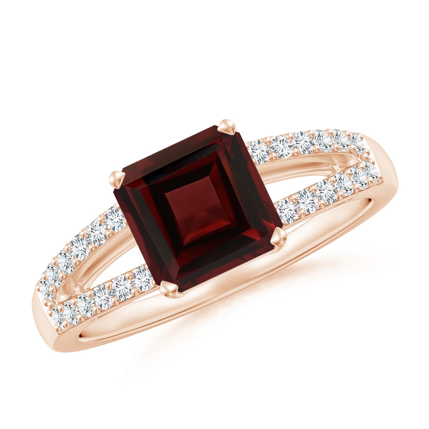 AA - Garnet / 2.14 CT / 14 KT Rose Gold