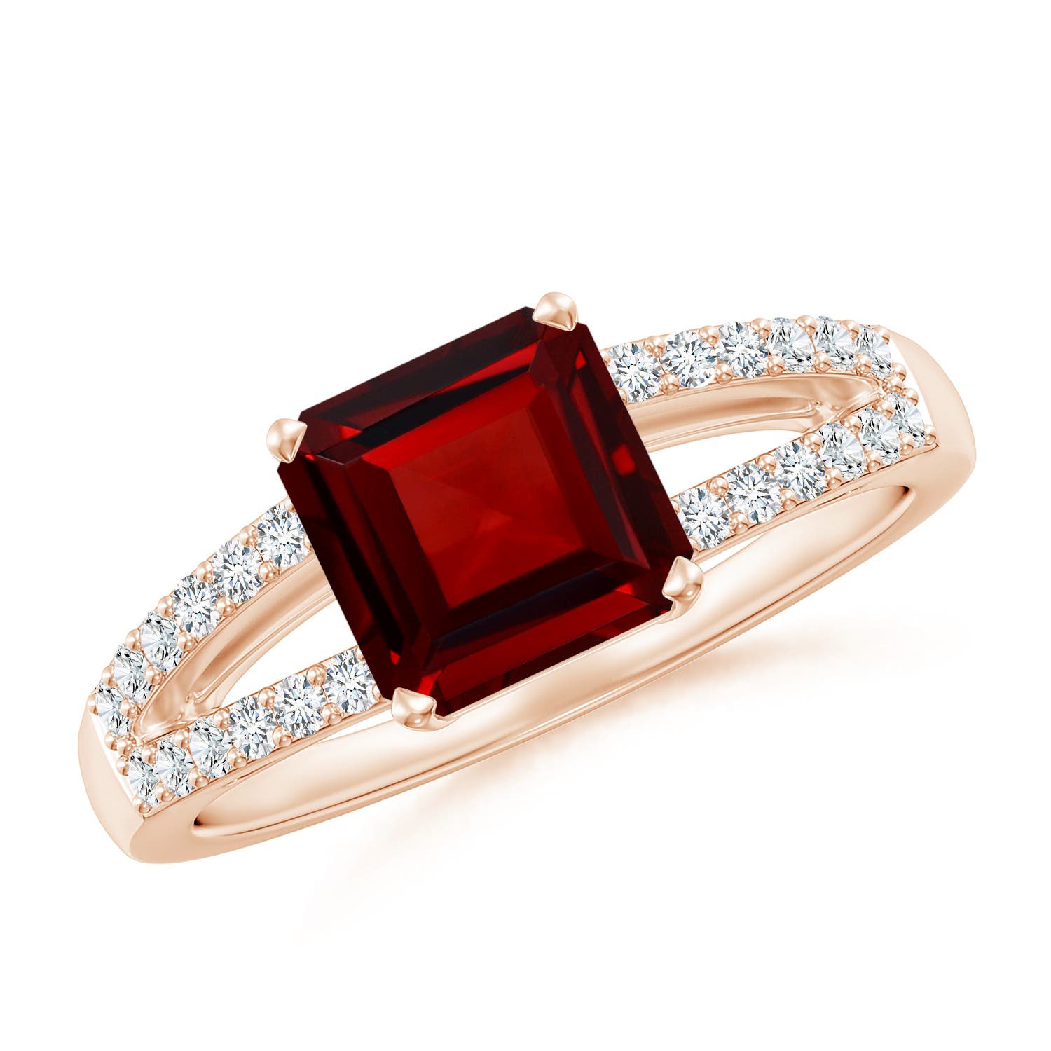 AAAA - Garnet / 2.14 CT / 14 KT Rose Gold