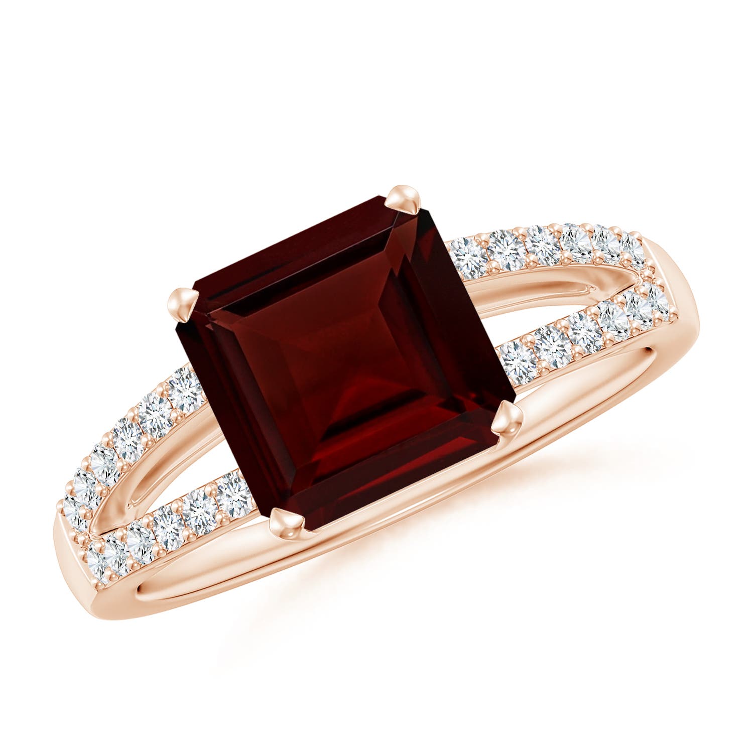 A - Garnet / 3.04 CT / 14 KT Rose Gold