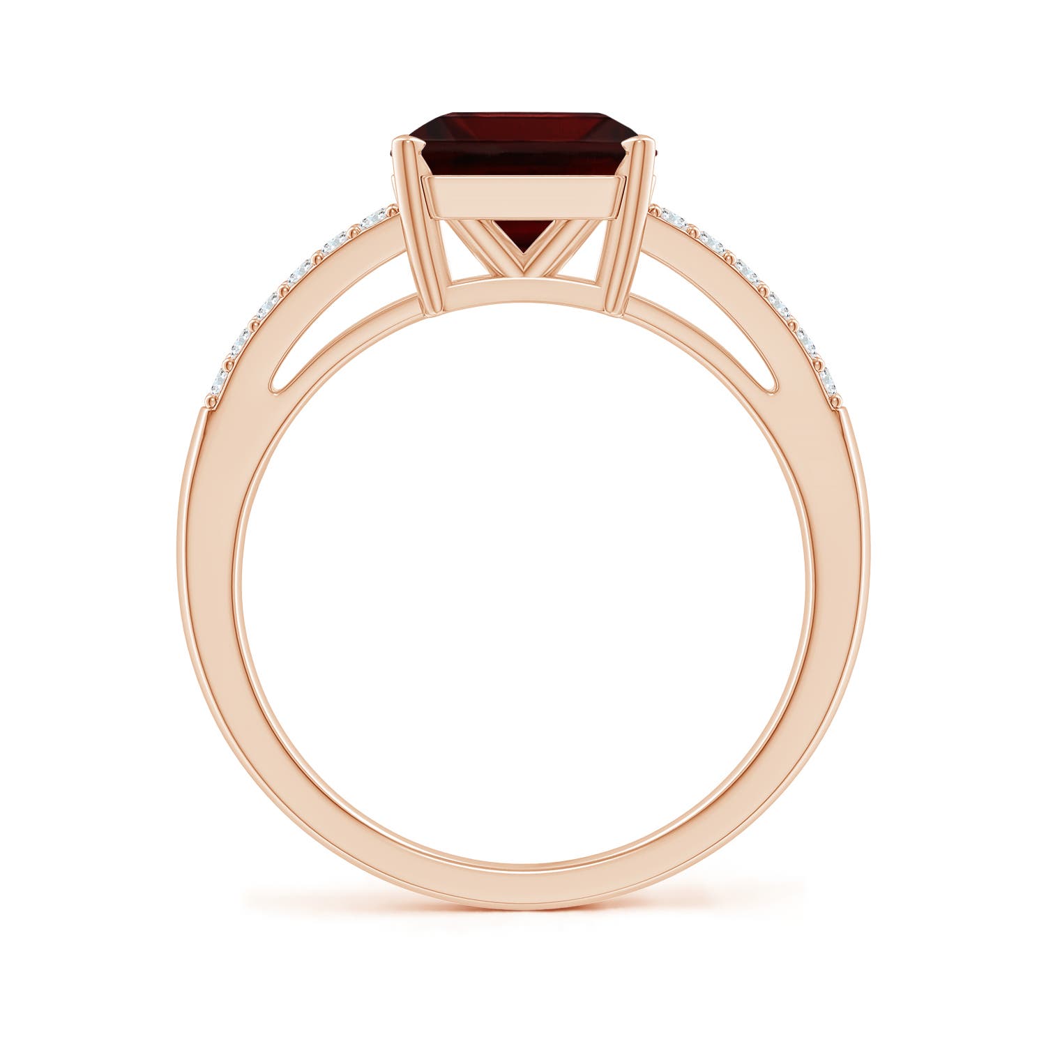 A - Garnet / 3.04 CT / 14 KT Rose Gold