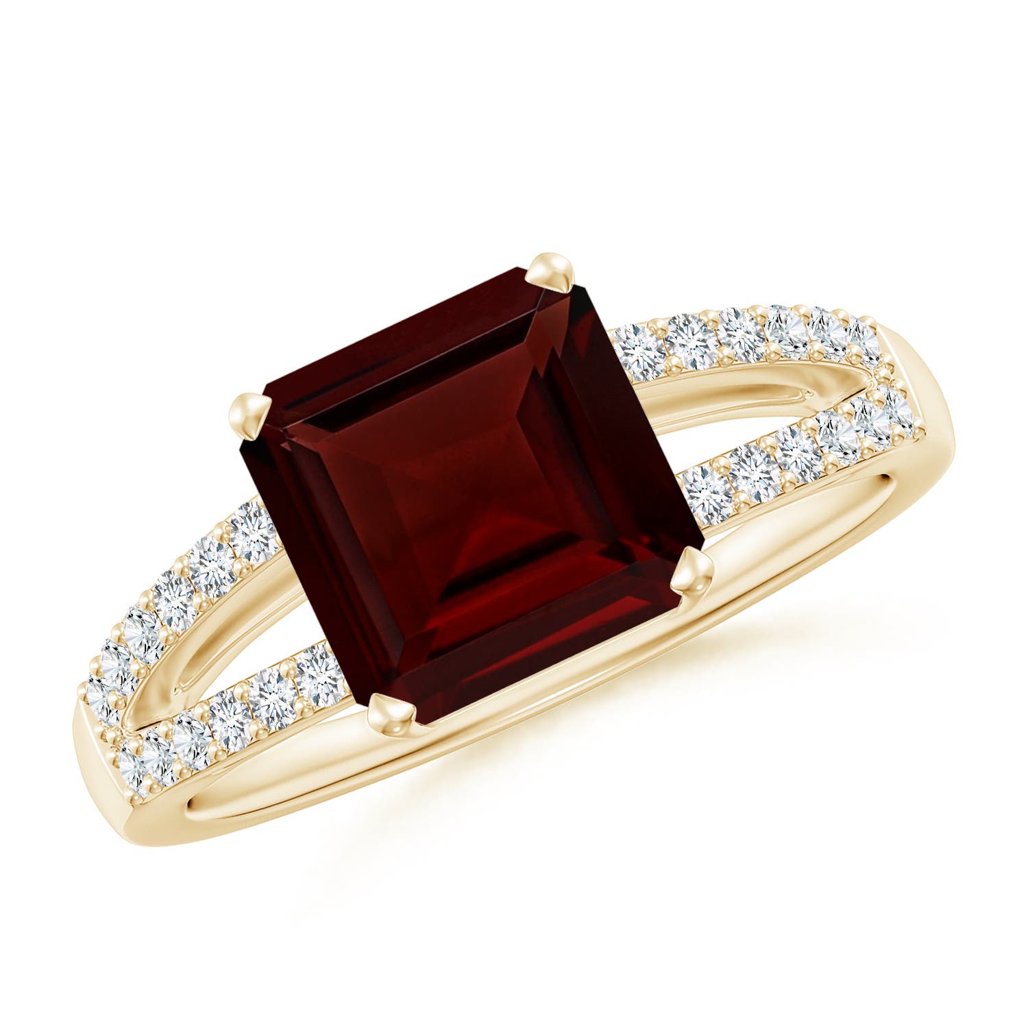 A - Garnet / 3.04 CT / 14 KT Yellow Gold