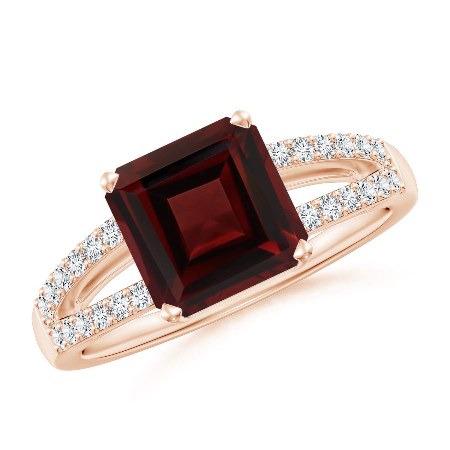 AA - Garnet / 3.04 CT / 14 KT Rose Gold