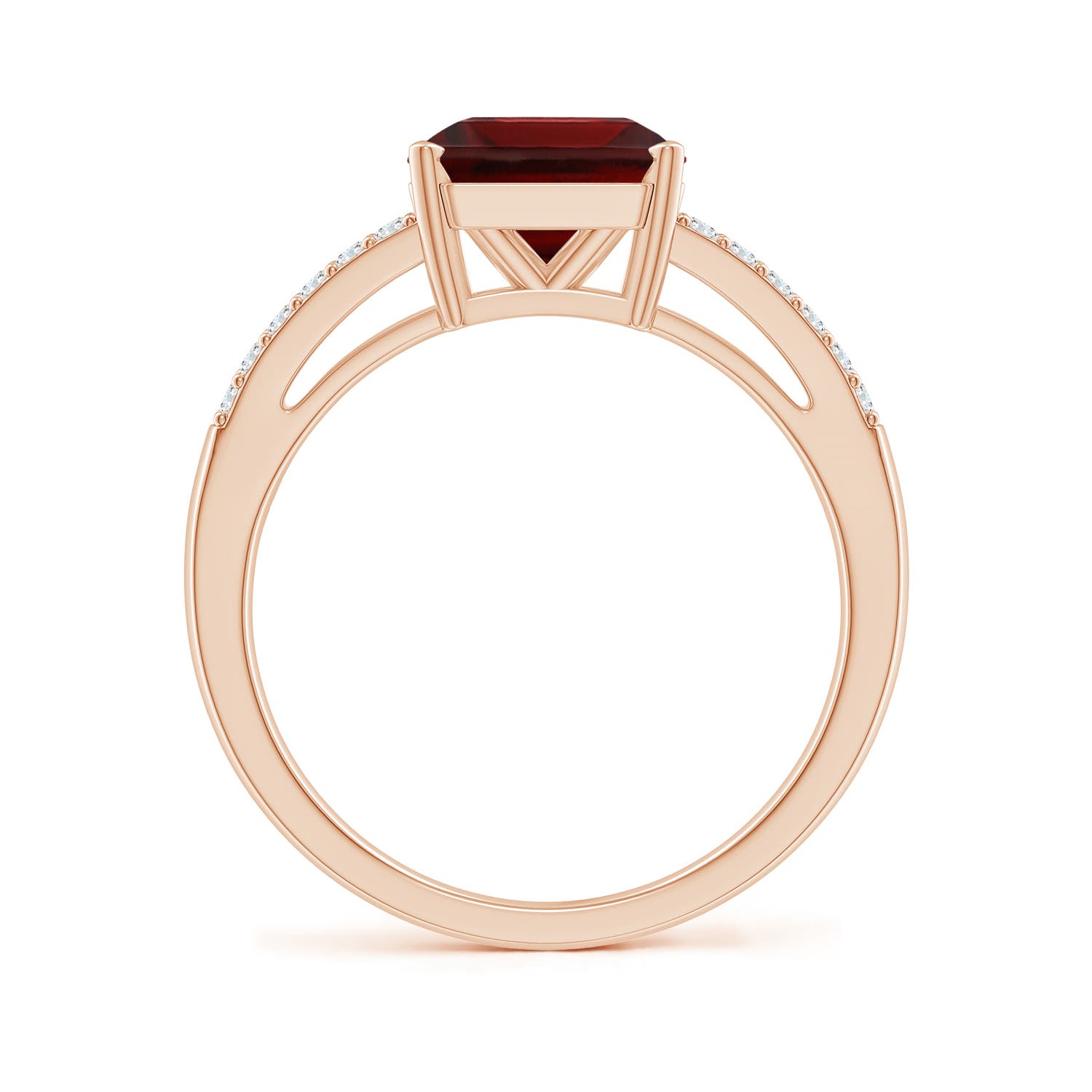 AA - Garnet / 3.04 CT / 14 KT Rose Gold