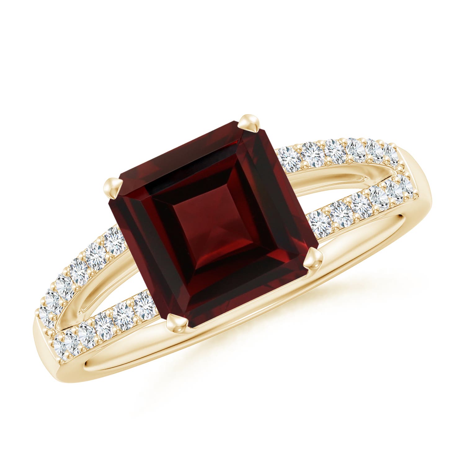 AA - Garnet / 3.04 CT / 14 KT Yellow Gold