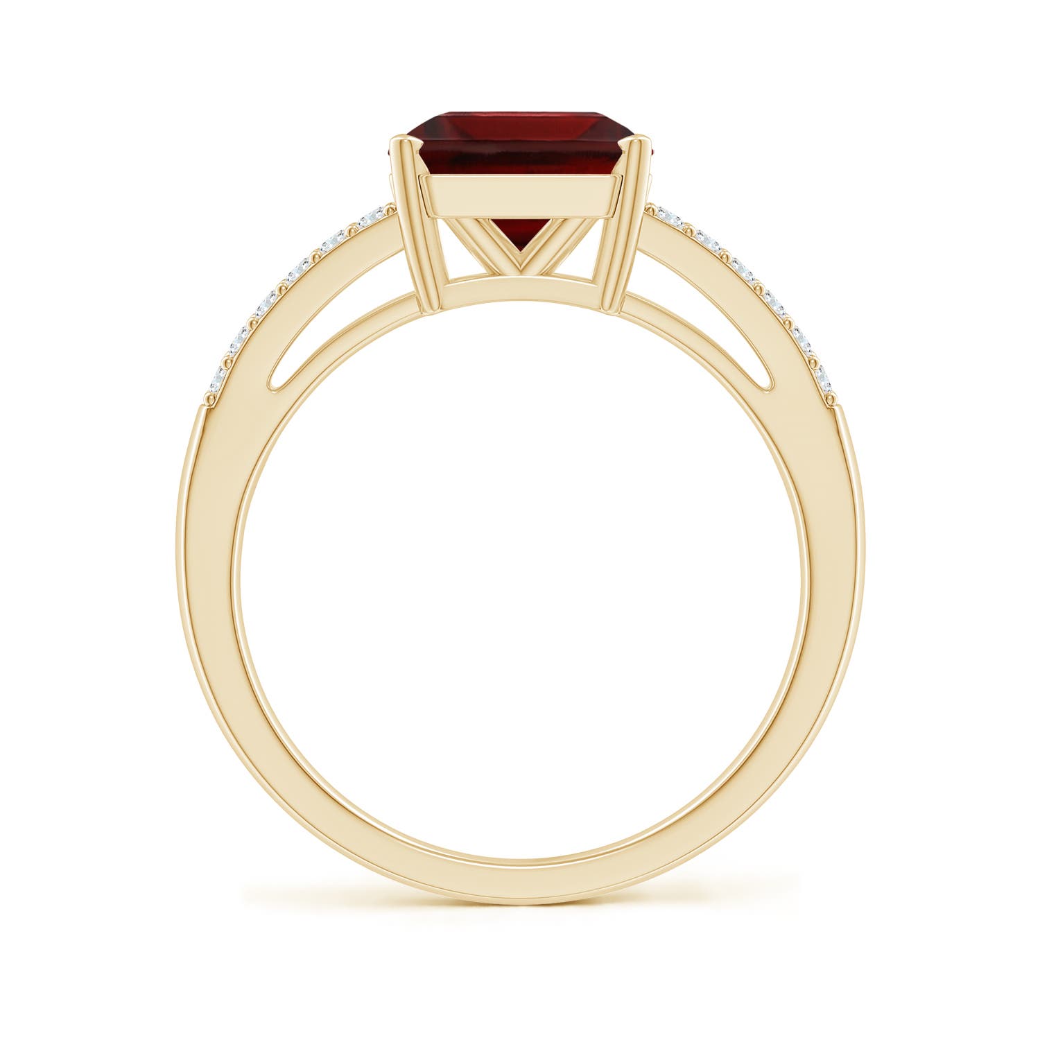 AA - Garnet / 3.04 CT / 14 KT Yellow Gold