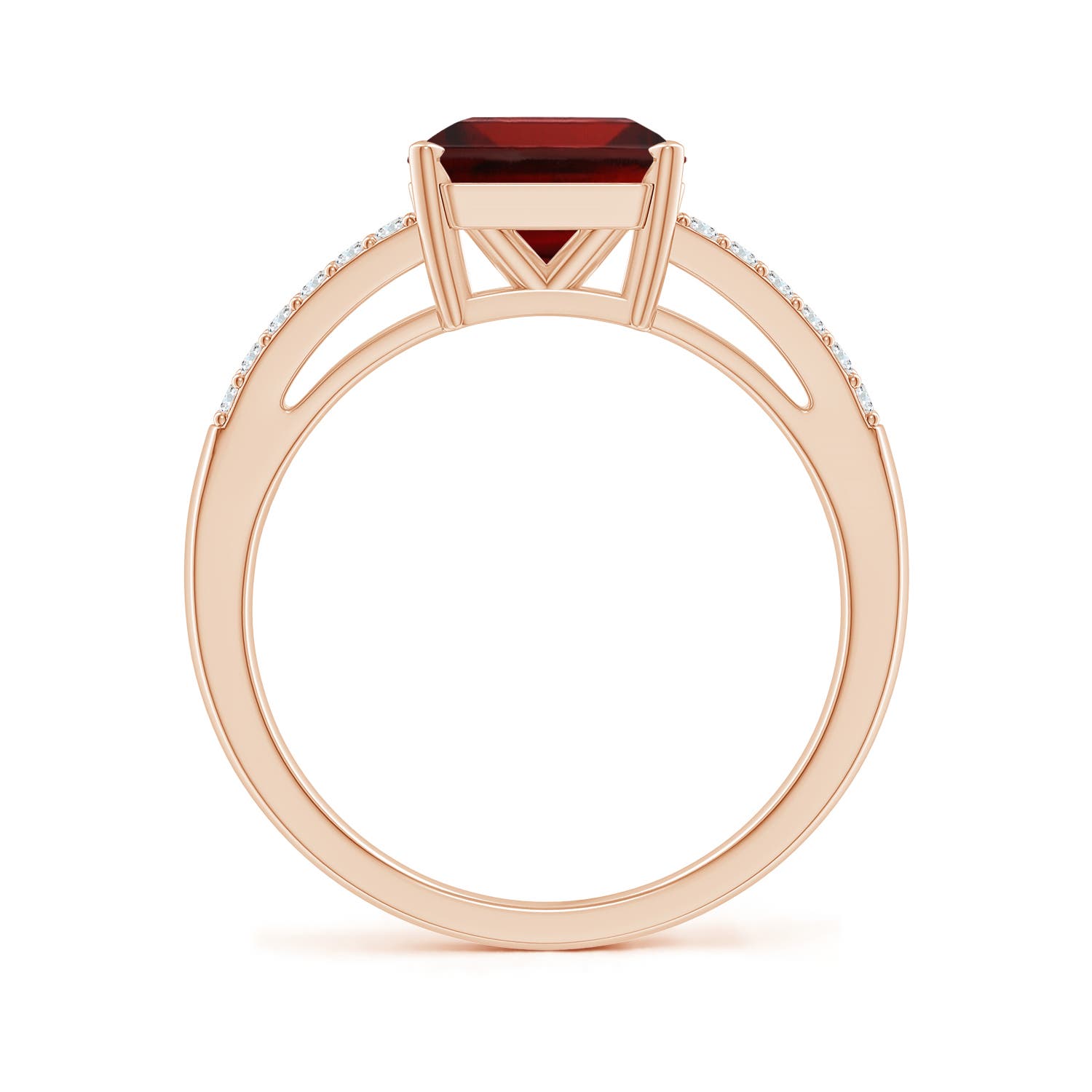 AAA - Garnet / 3.04 CT / 14 KT Rose Gold