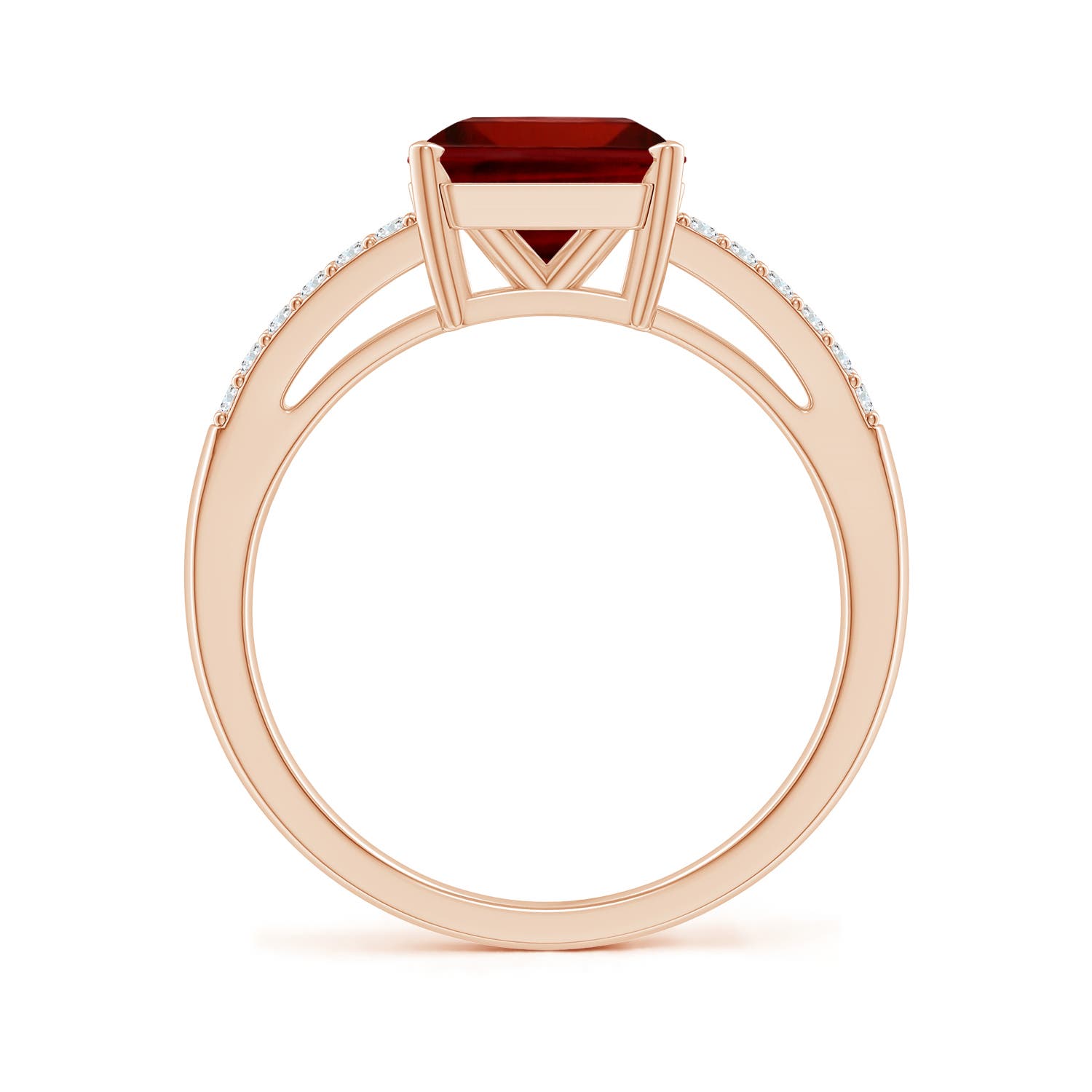 AAAA - Garnet / 3.04 CT / 14 KT Rose Gold