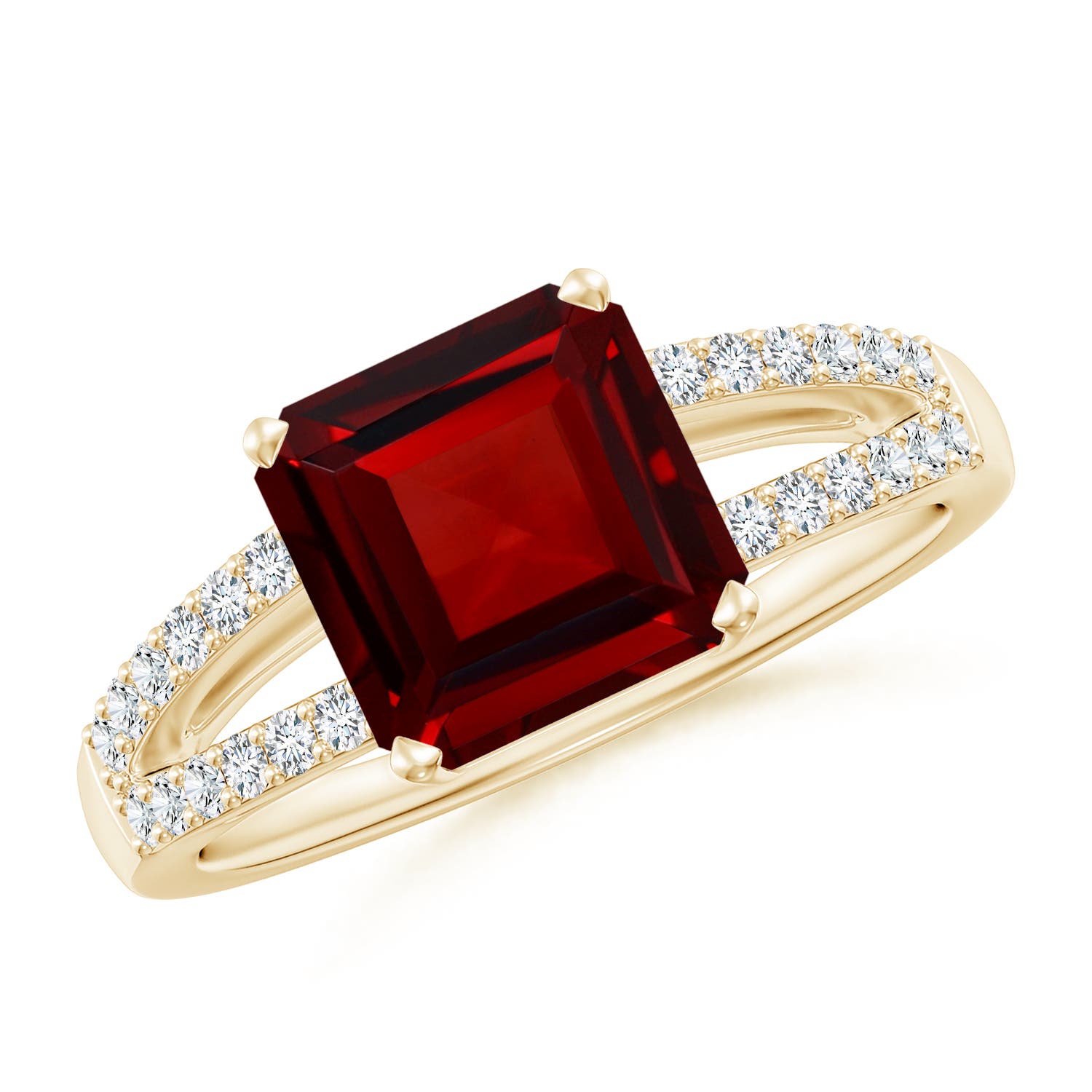 AAAA - Garnet / 3.04 CT / 14 KT Yellow Gold