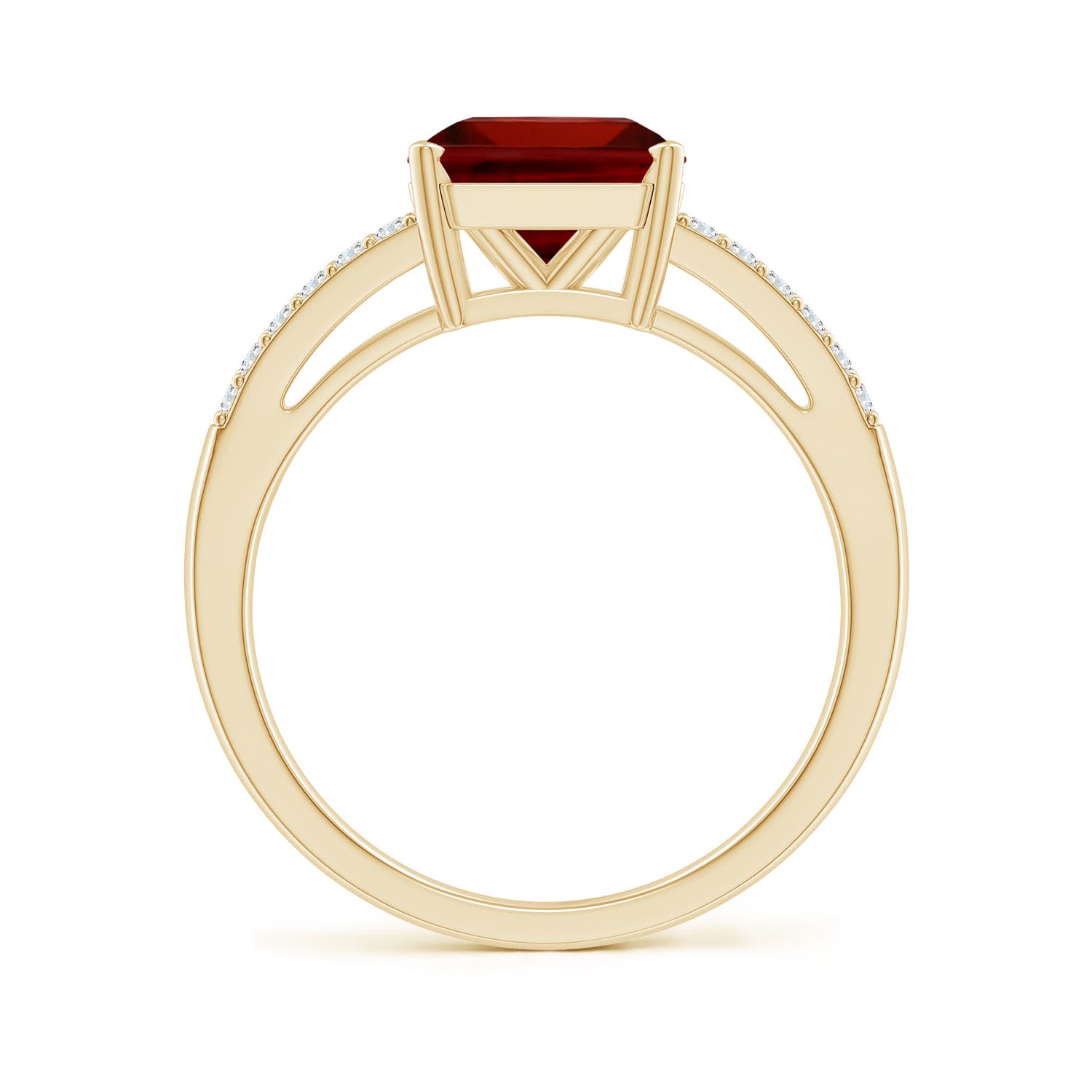 AAAA - Garnet / 3.04 CT / 14 KT Yellow Gold