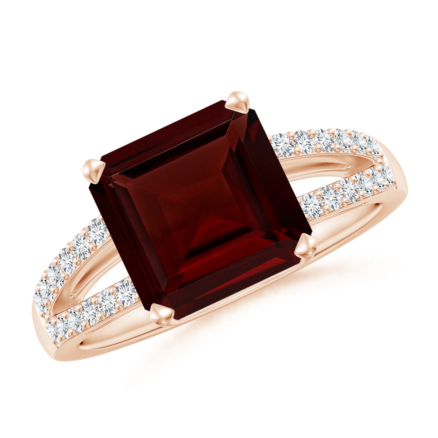 A - Garnet / 4.44 CT / 14 KT Rose Gold