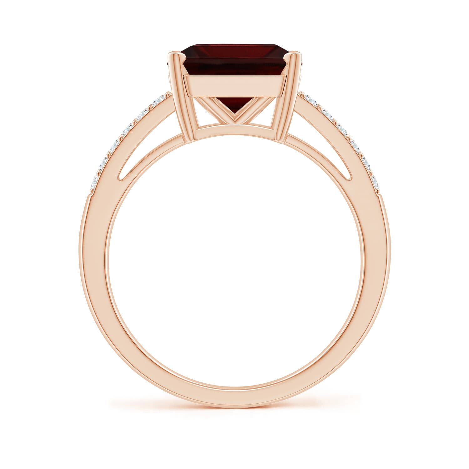 A - Garnet / 4.44 CT / 14 KT Rose Gold