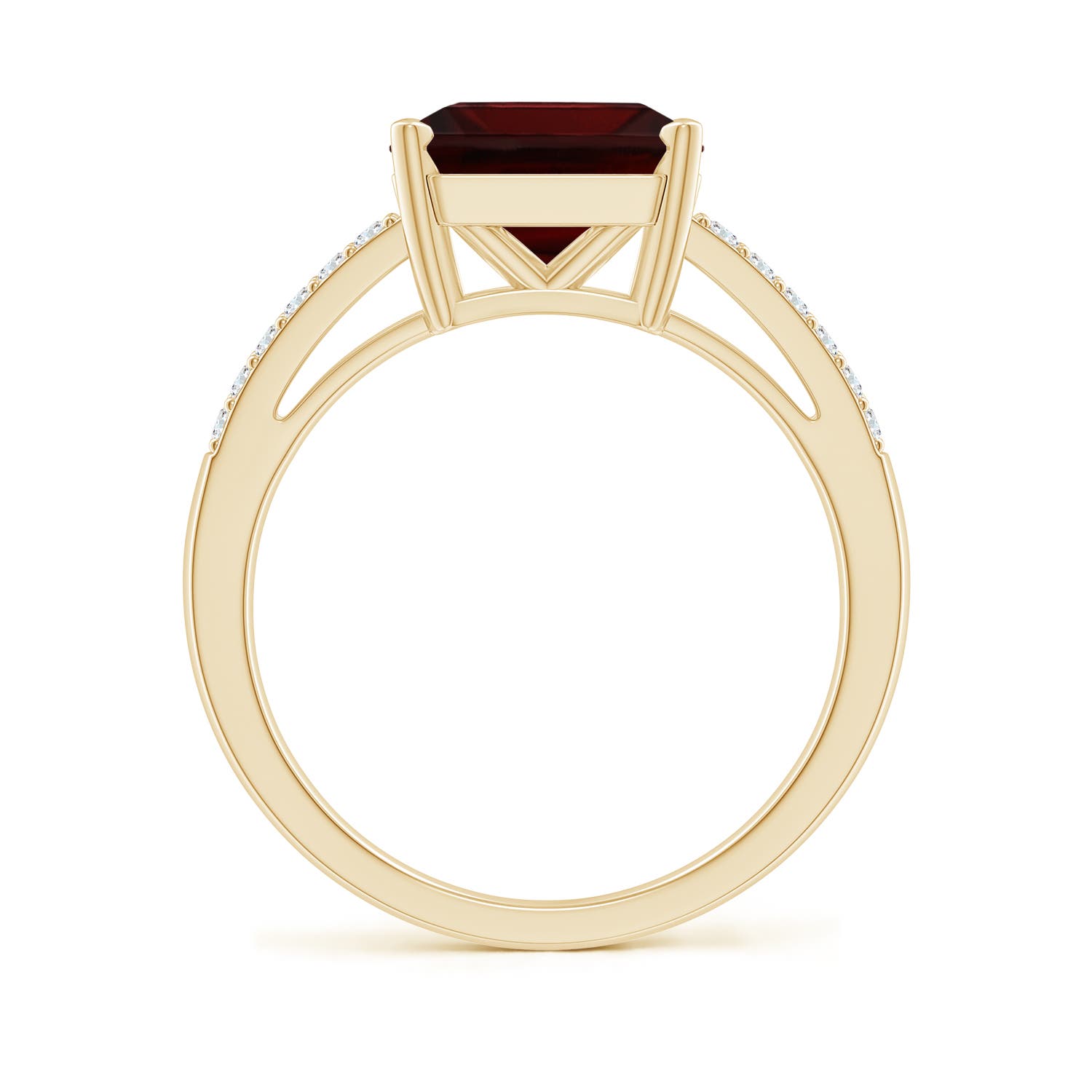 A - Garnet / 4.44 CT / 14 KT Yellow Gold