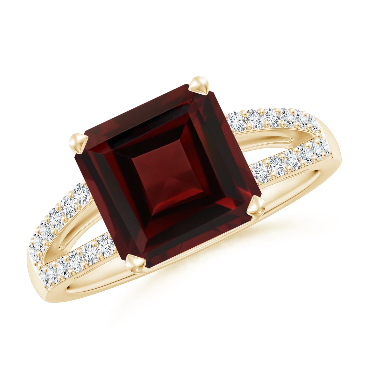 AA - Garnet / 4.44 CT / 14 KT Yellow Gold