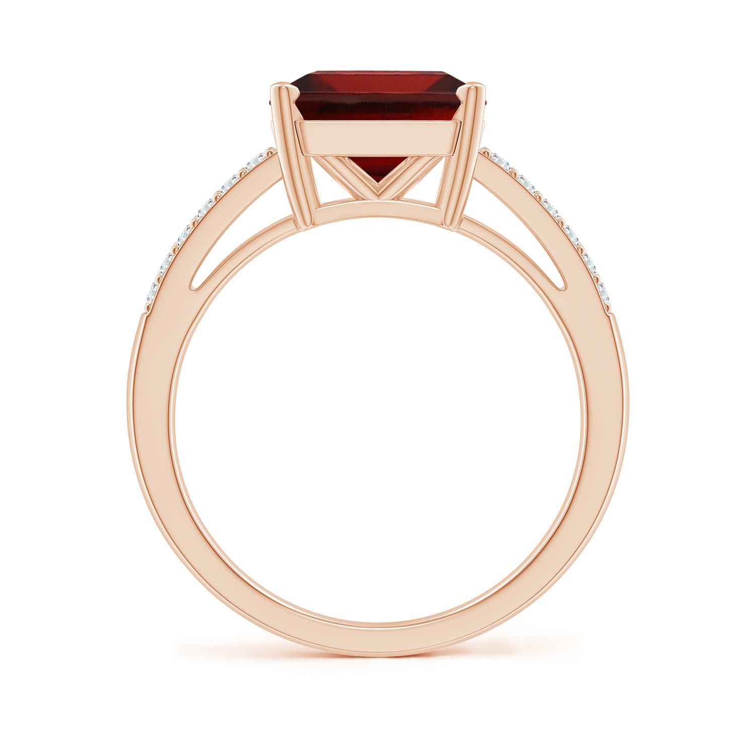 AAA - Garnet / 4.44 CT / 14 KT Rose Gold