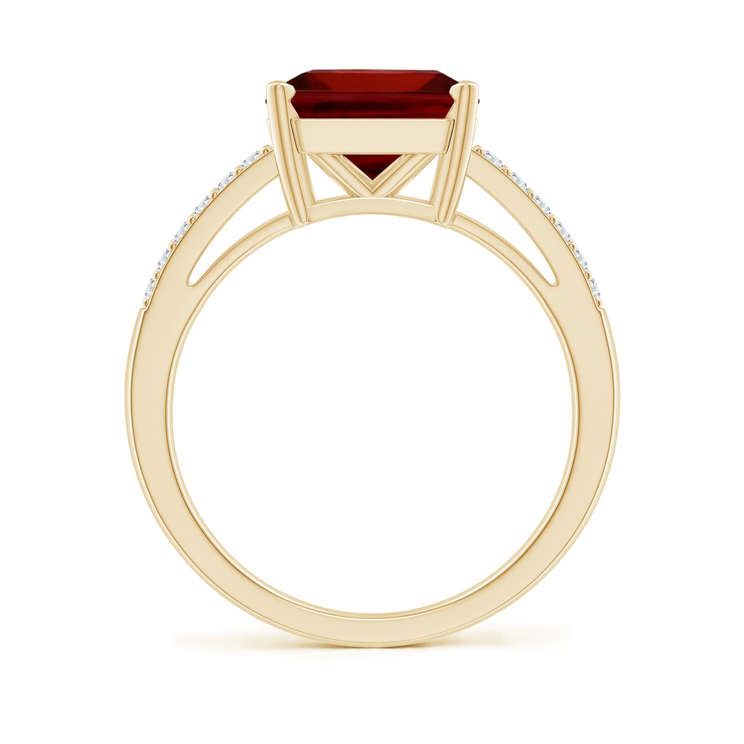 AAAA - Garnet / 4.44 CT / 14 KT Yellow Gold