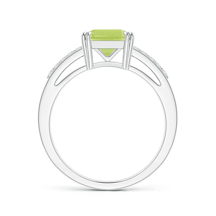 A - Peridot / 1.54 CT / 14 KT White Gold