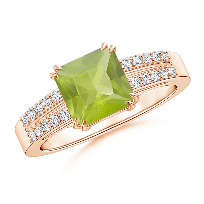 AA - Peridot / 1.54 CT / 14 KT Rose Gold