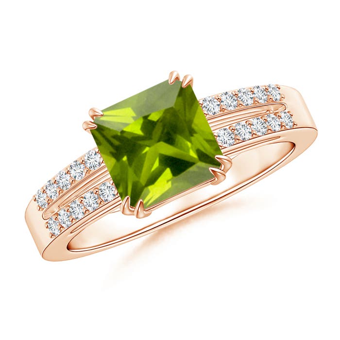 AAA - Peridot / 1.54 CT / 14 KT Rose Gold