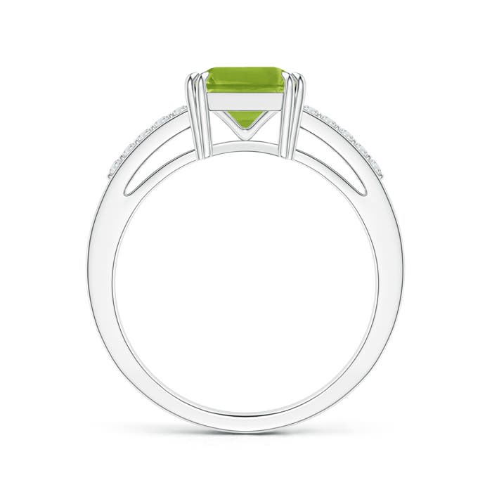 AAA - Peridot / 1.54 CT / 14 KT White Gold