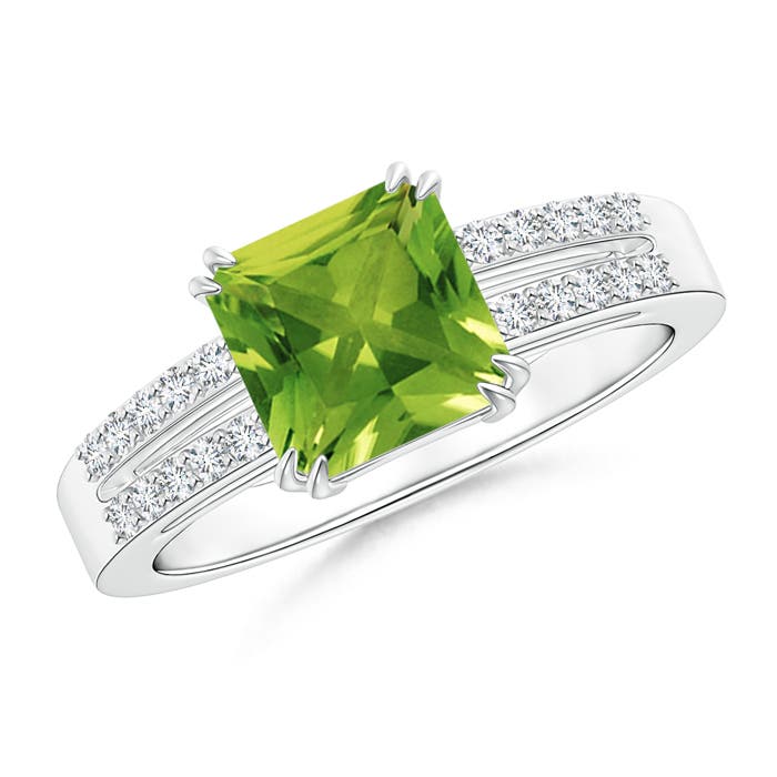 AAAA - Peridot / 1.54 CT / 14 KT White Gold