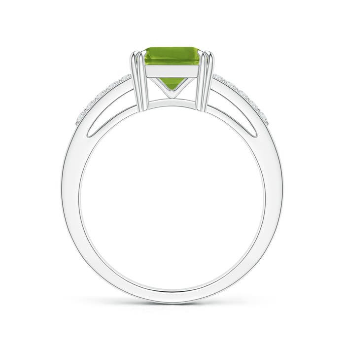 AAAA - Peridot / 1.54 CT / 14 KT White Gold