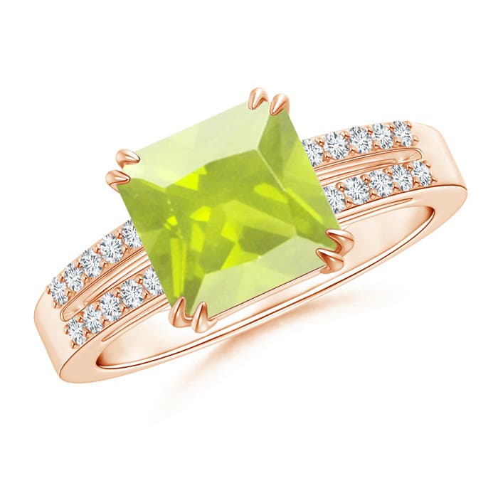 A - Peridot / 2.24 CT / 14 KT Rose Gold