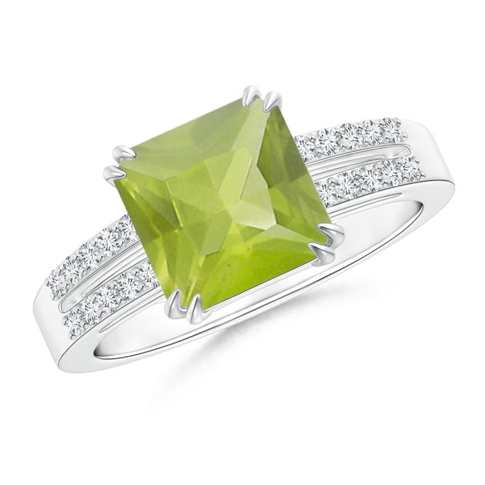 AA - Peridot / 2.24 CT / 14 KT White Gold