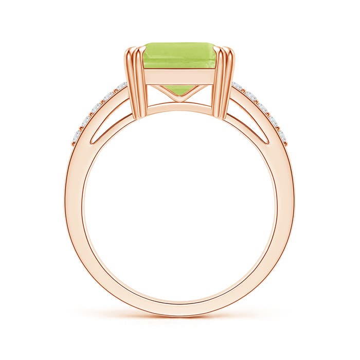 A - Peridot / 2.99 CT / 14 KT Rose Gold