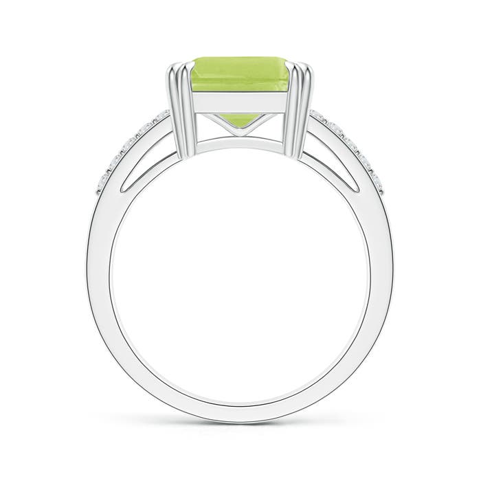 A - Peridot / 2.99 CT / 14 KT White Gold