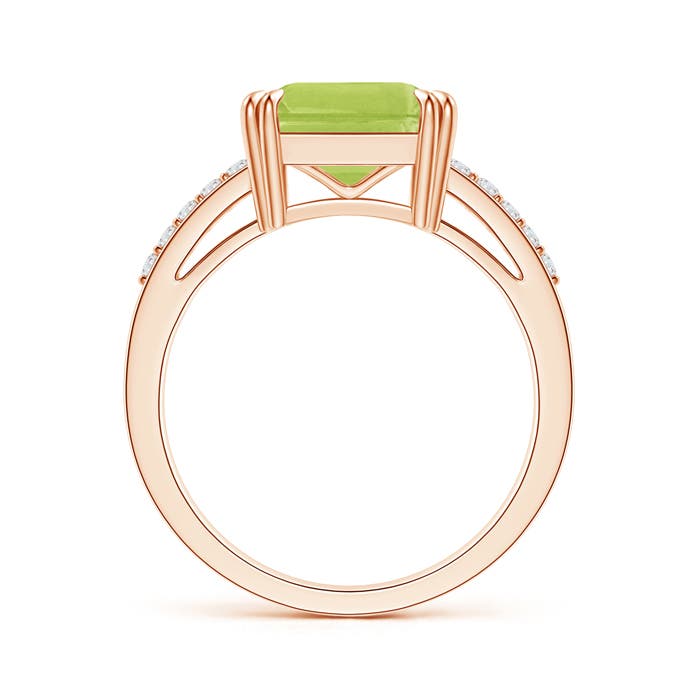 AA - Peridot / 2.99 CT / 14 KT Rose Gold