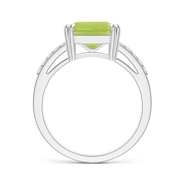 AA - Peridot / 2.99 CT / 14 KT White Gold