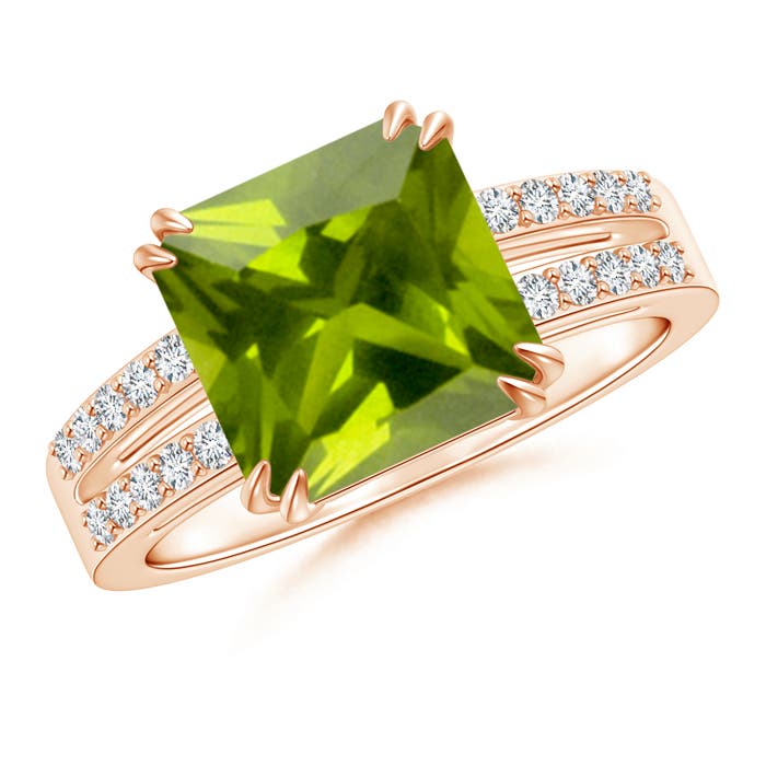 AAA - Peridot / 2.99 CT / 14 KT Rose Gold