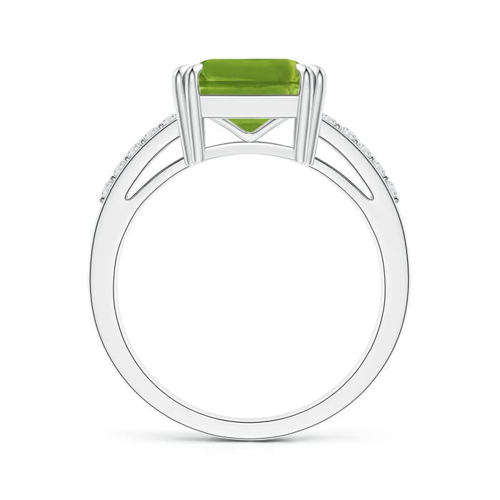 AAAA - Peridot / 2.99 CT / 14 KT White Gold