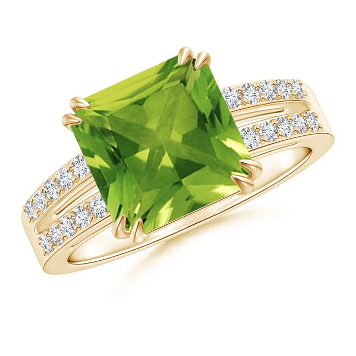 AAAA - Peridot / 2.99 CT / 14 KT Yellow Gold