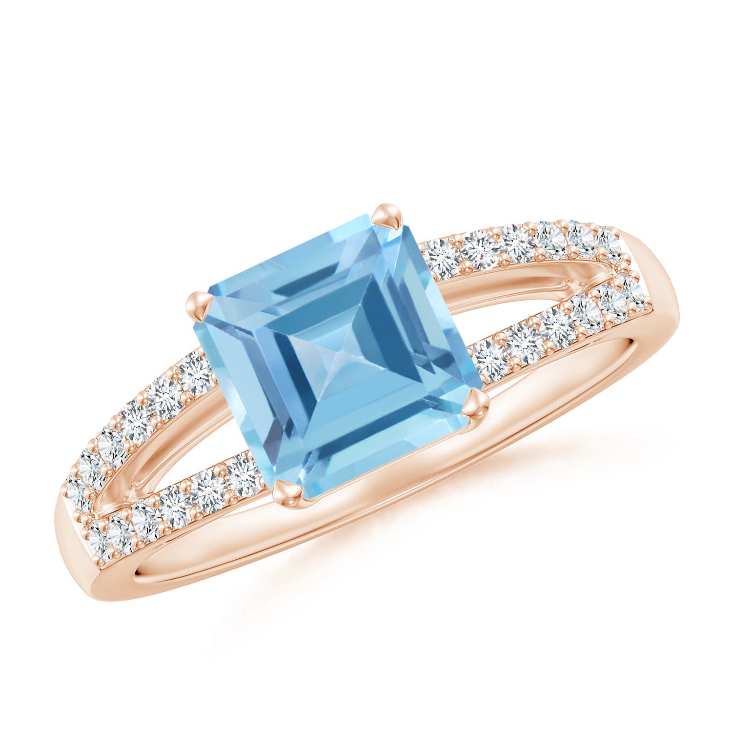 A - Swiss Blue Topaz / 2.34 CT / 14 KT Rose Gold