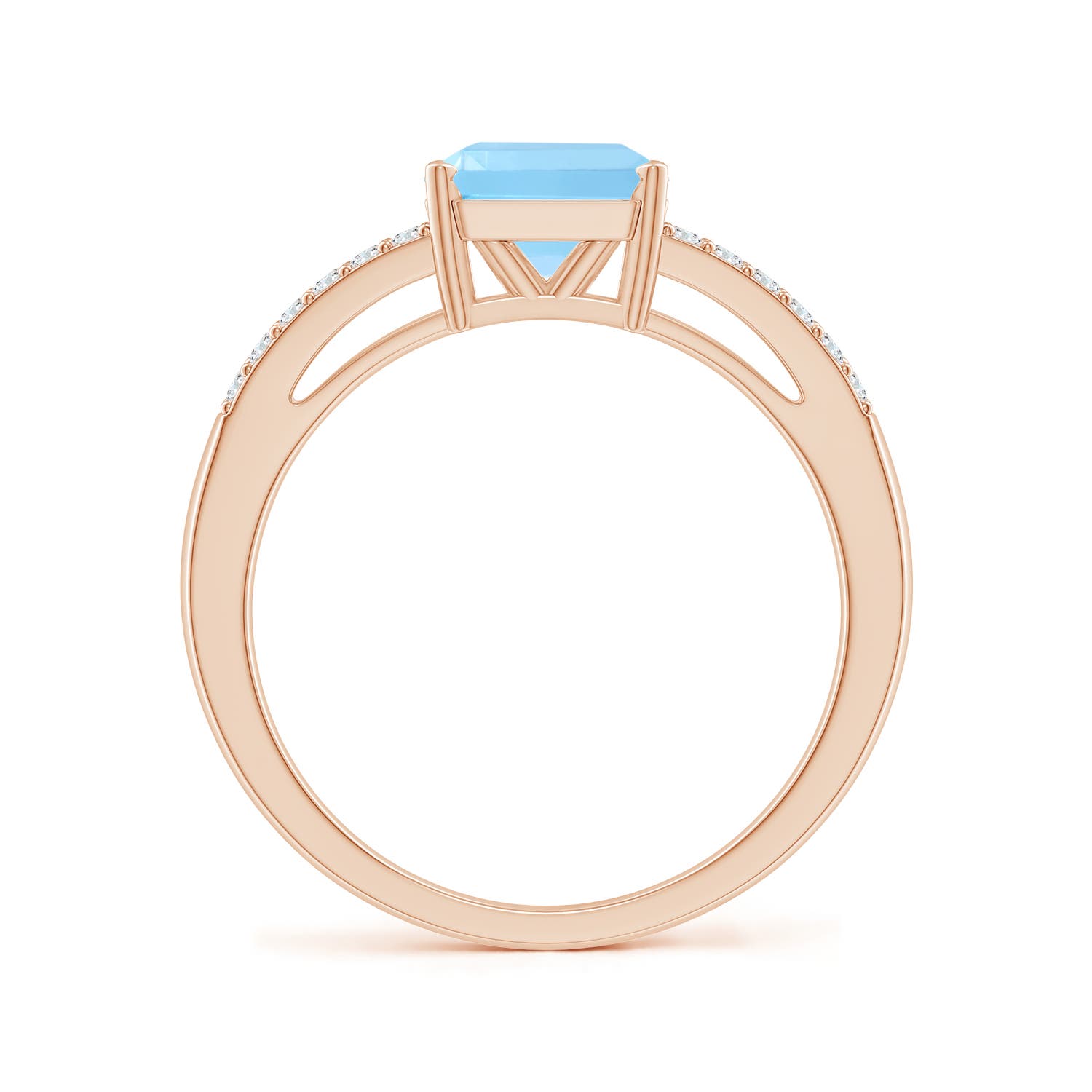 A - Swiss Blue Topaz / 2.34 CT / 14 KT Rose Gold