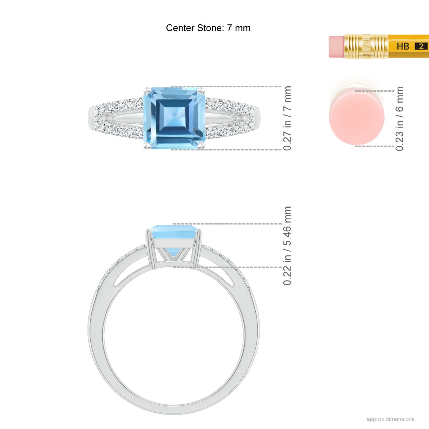 AA - Swiss Blue Topaz / 2.34 CT / 14 KT White Gold