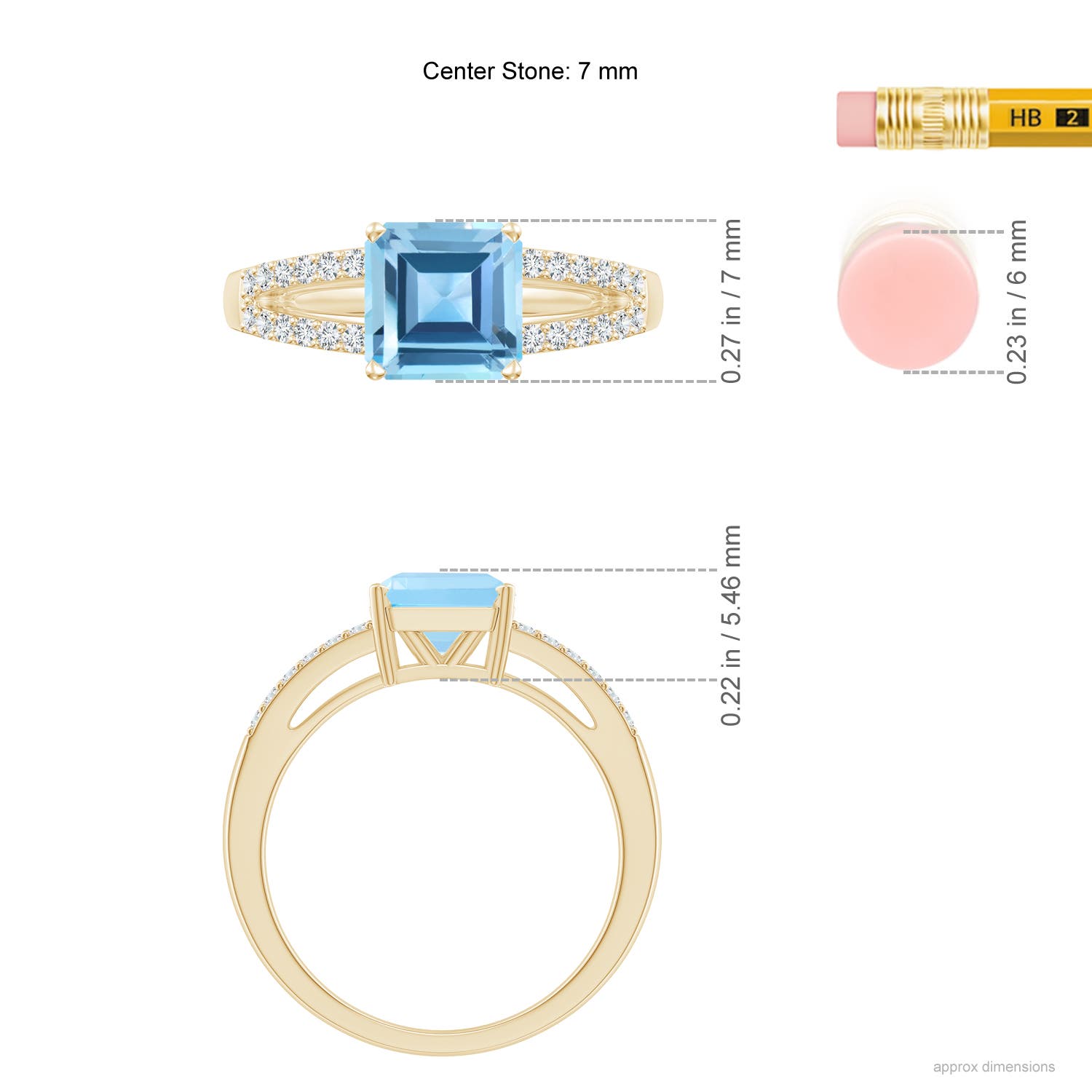 AA - Swiss Blue Topaz / 2.34 CT / 14 KT Yellow Gold