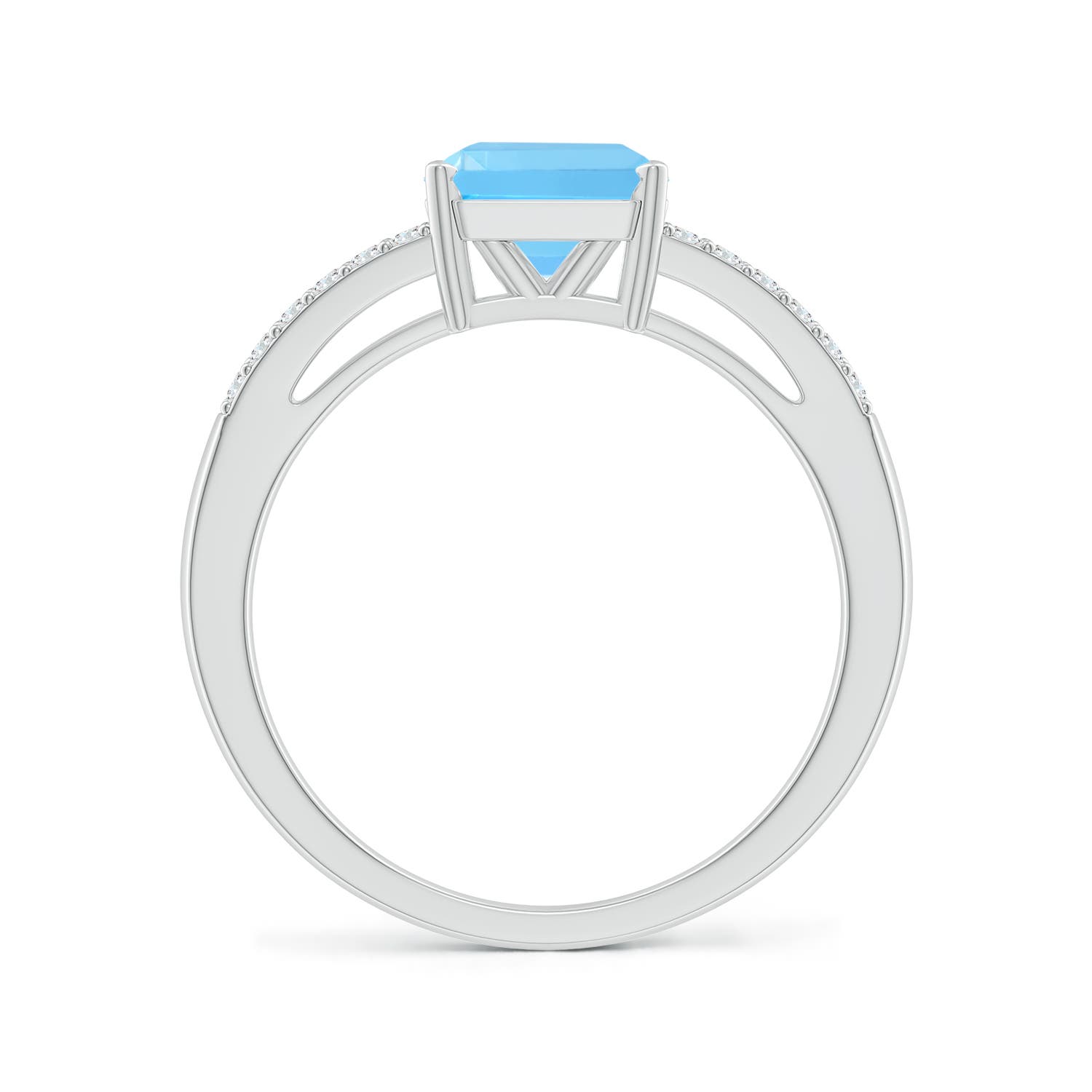 AAA - Swiss Blue Topaz / 2.34 CT / 14 KT White Gold