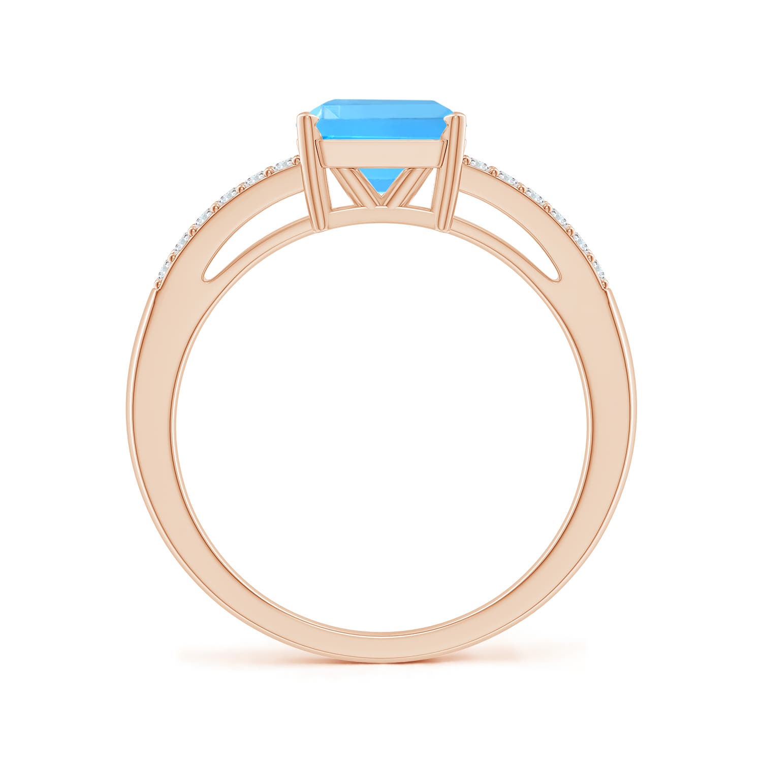 AAAA - Swiss Blue Topaz / 2.34 CT / 14 KT Rose Gold