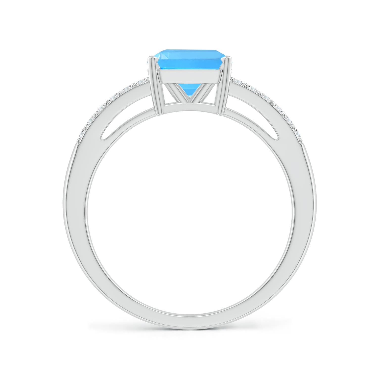 AAAA - Swiss Blue Topaz / 2.34 CT / 14 KT White Gold