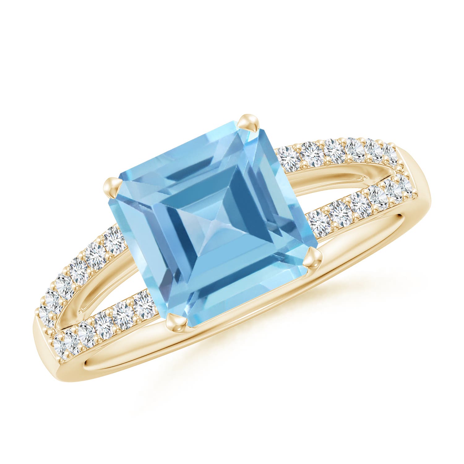 A - Swiss Blue Topaz / 3.24 CT / 14 KT Yellow Gold