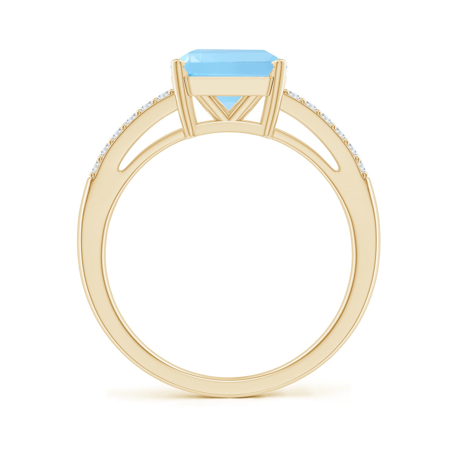 A - Swiss Blue Topaz / 3.24 CT / 14 KT Yellow Gold